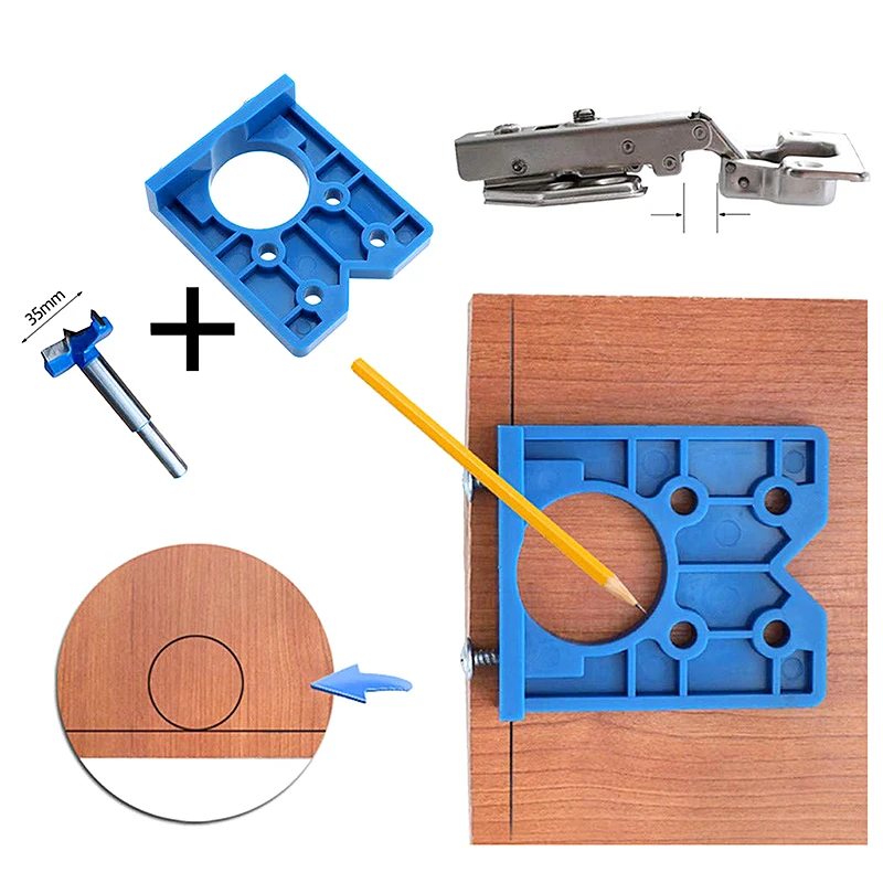 Устройство для обнаружения отверстий на шарнирах 35 мм|Сверла| |