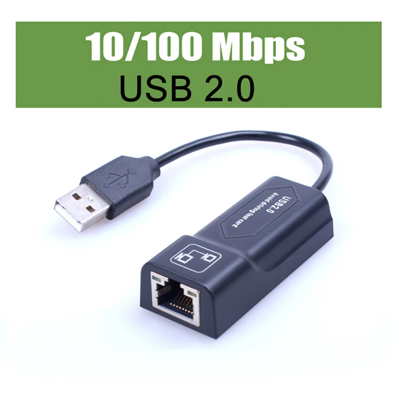 100 Мбит/с USB 2 0 проводной к Rj45 Lan Ethernet адаптер сетевая карта для ПК Windows 10 MAC ноутбука