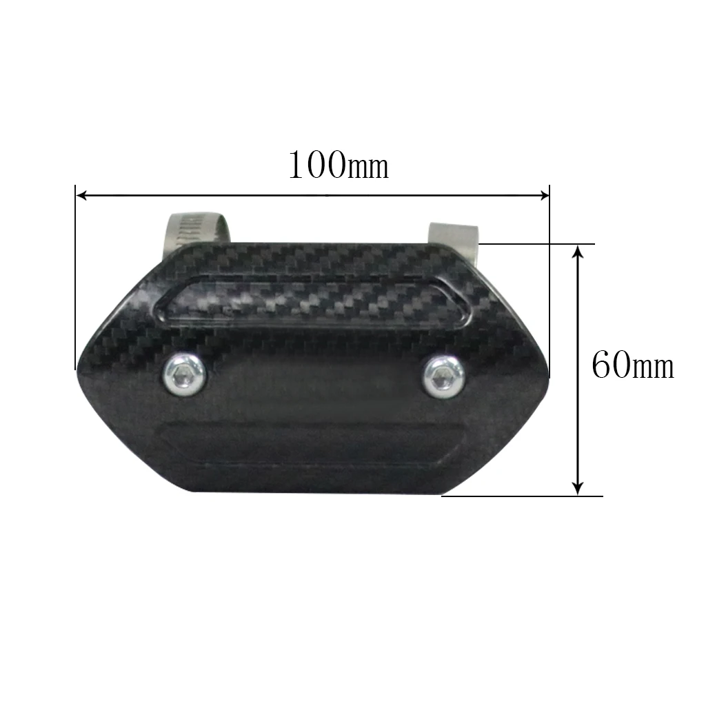 Niversal углеродное волокно выхлопной тепловой щит мотоцикл - Цена: 1 627,20 руб.