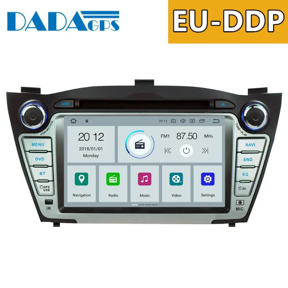 Автомобильный мультимедийный DVD-плеер Android 9 0 4 + 32 ГБ радио головное устройство