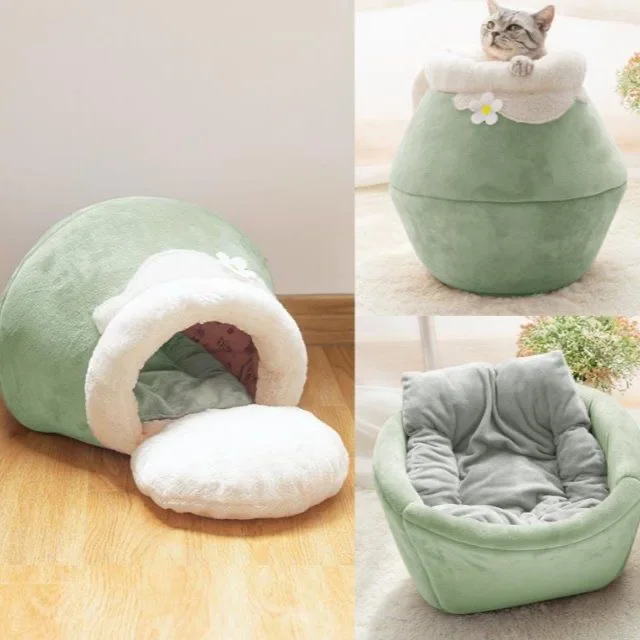 

Спальный мешок, мягкий, складной, Круглый, плюшевый, для кошек