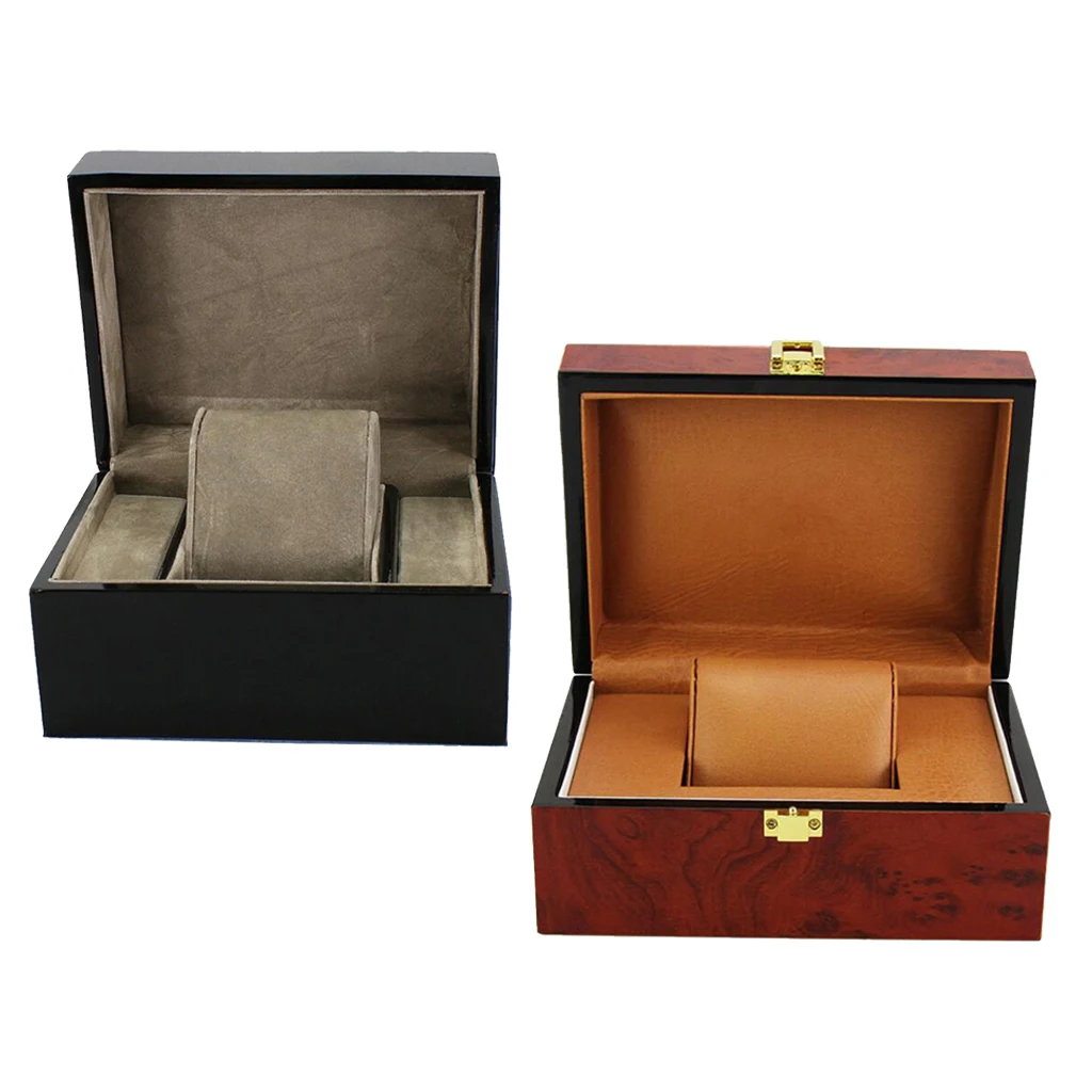 

2 штуки в одной коробке для наручных часов, деревянный браслет с бархатной подушкой