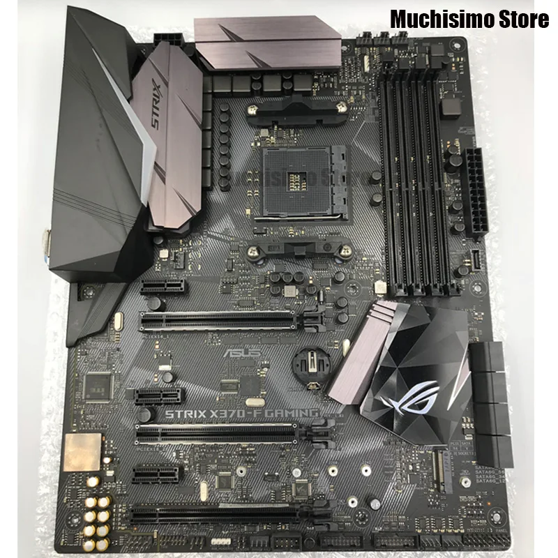 Online Buchse AM4 Asus ROG STRIX X370-F Gaming Motherboard AMD X370 DDR4 64GB PCI-E 3,0 M.2 Original Desktop Asus X370 Mainboard Verwendet