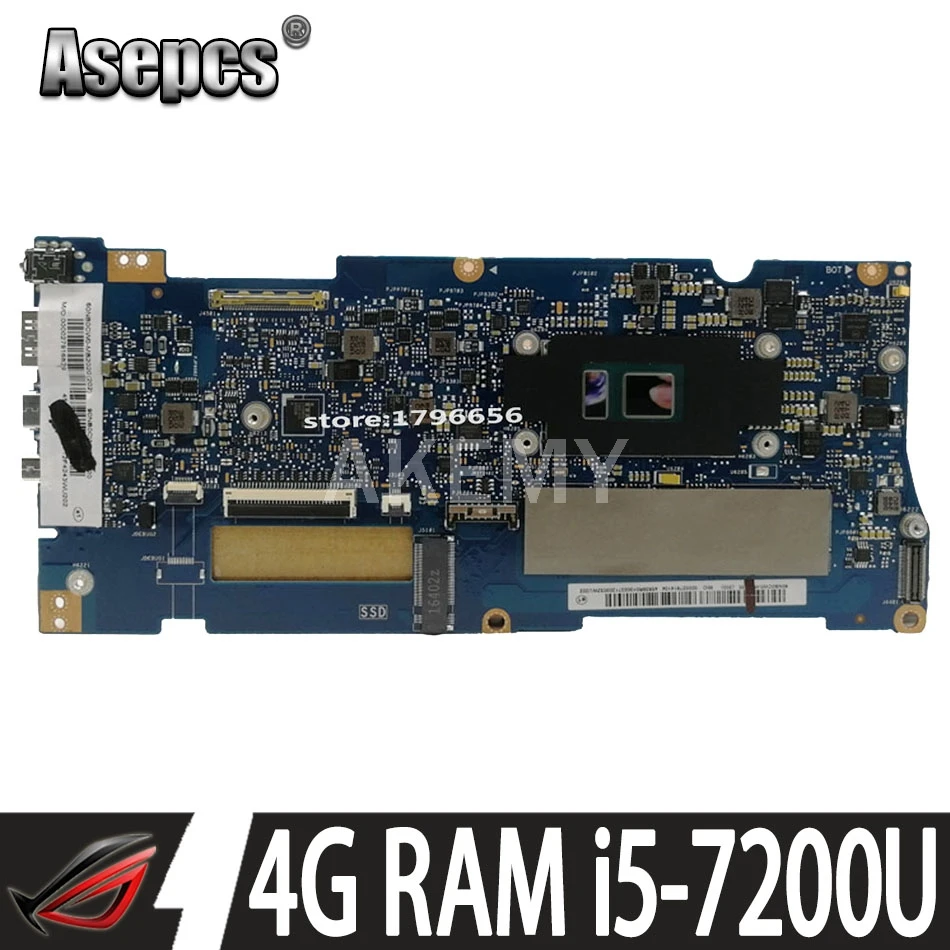 Материнская плата для ноутбука For Asus UX330UAK UX330UA UX330U материнская 8G/16G RAM I7 7500U i5 7200U