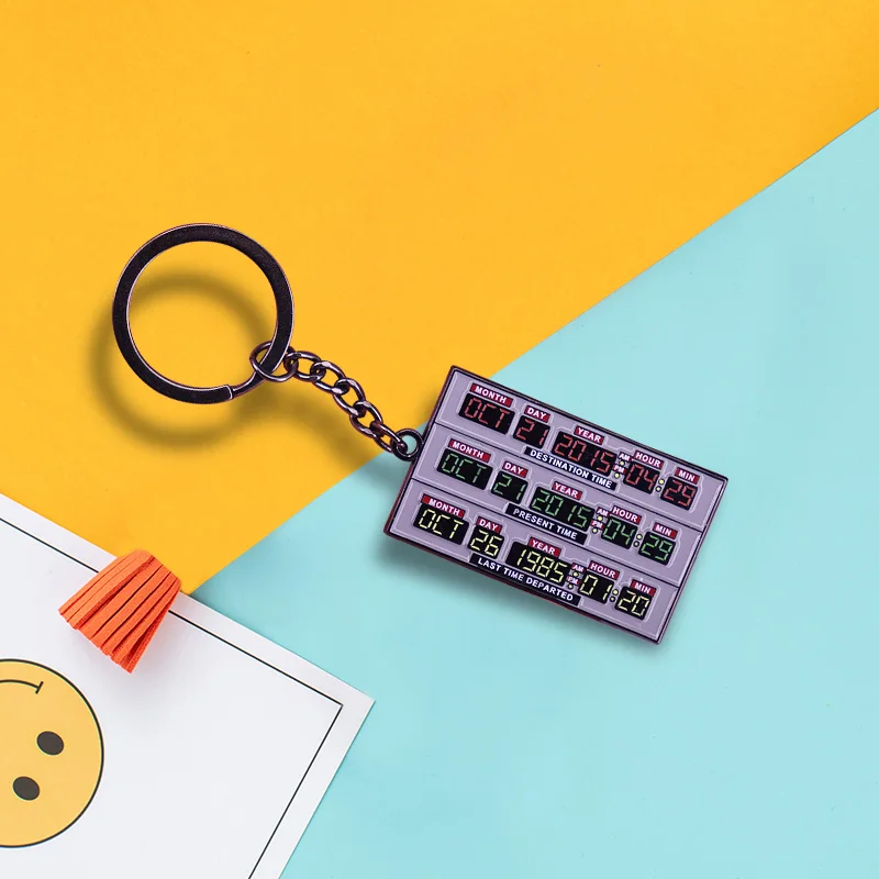

Time Circuits Metal Key Ring Back to the Future keychain