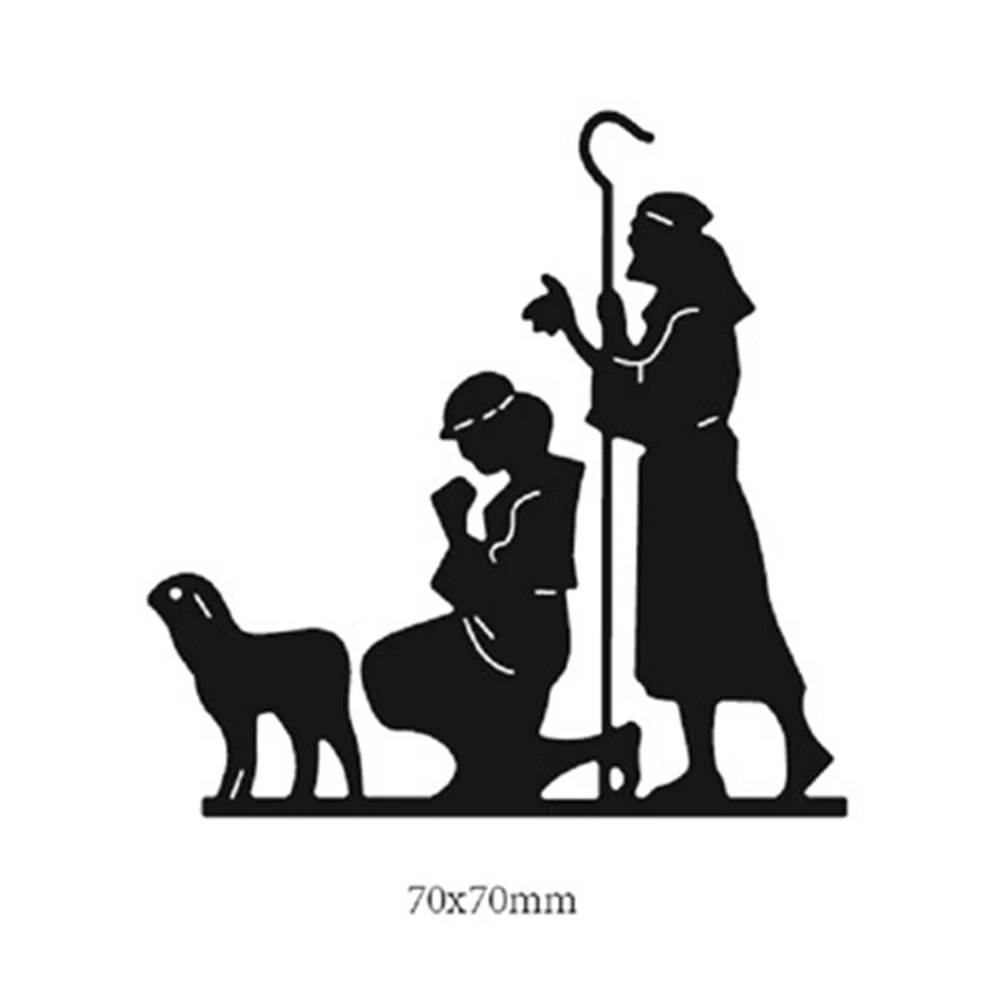 Фейт Рождество металлические Вырубные штампы Скрапбукинг Ремесло вырубки DIY