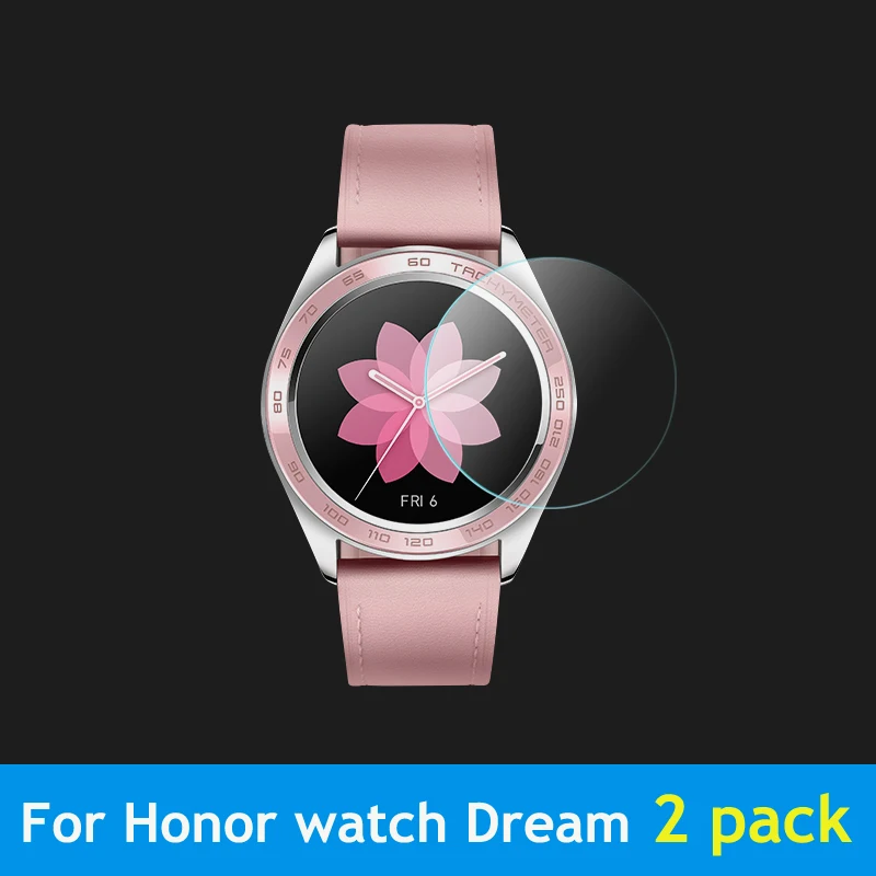 Transparent Закаленное стекло 9H для huawei watch GT/Watch 2 pro для Honor watch Magic/dream HD с защитой от царапин и отпечатков пальцев - Цвет: Transparent