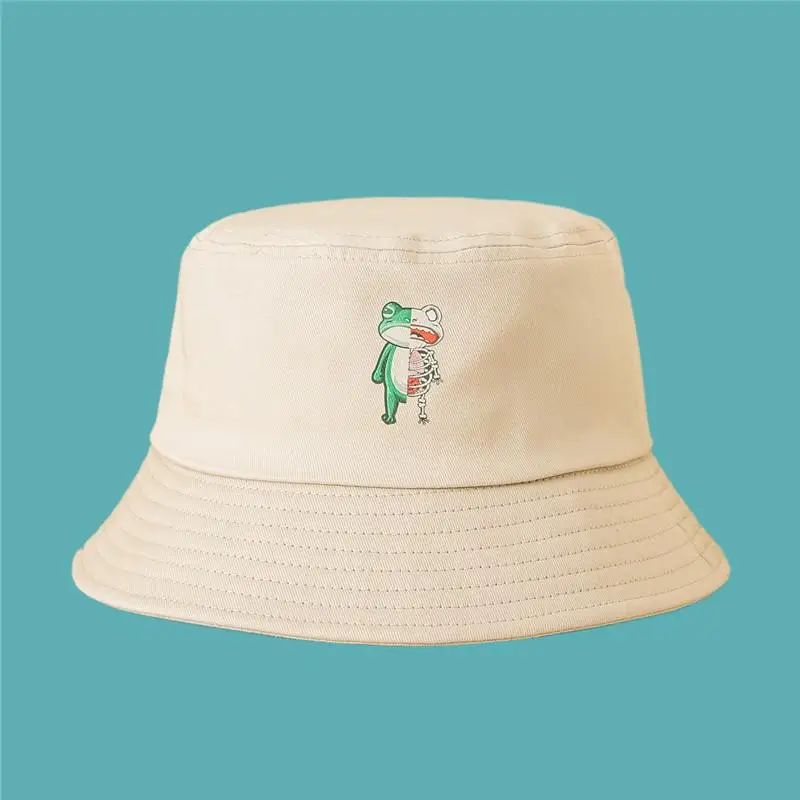 

2021 new style fashion joker lovely frog Bucket Hat Fisherman Hat outdoor travel hat Sun Cap Hats for Men and Women 149