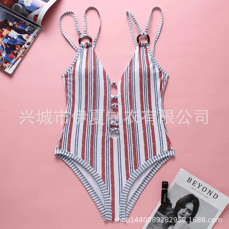 

2019 new swimsuit One Piece Bikini Swimsuit printed one piece swimsuit