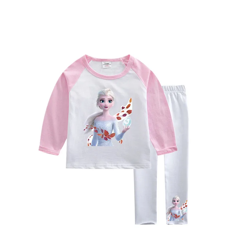 

Autumn Kids Clothes Korean Fashion Toddler Children Outfits Set Frozen Elsa Princess Long Sleeve Shirt&pants Two Piece Clothing