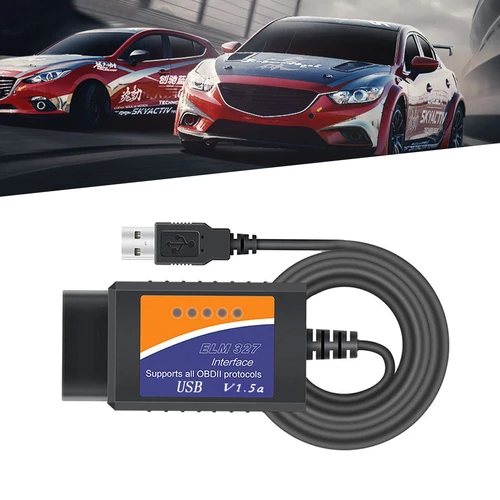 

ELM327 OBDII USB адаптер Сканер диагностический сканер для автомобилей светильник легких грузовиков считыватель кодов Диагностика только на Windows