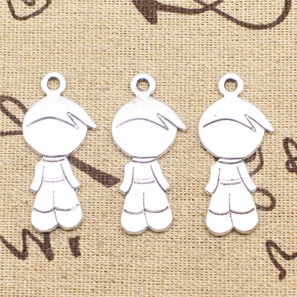 

Подвески для изготовления ювелирных изделий 5 шт. 40x18 мм Подвески для мальчиков в античном стиле серебряного цвета