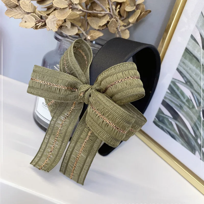 

Temperament Multi-layer Large Bow Hairbands for Women Korean Ins Wind Wide Side Knot Headband for Women Girls Hair Accessories