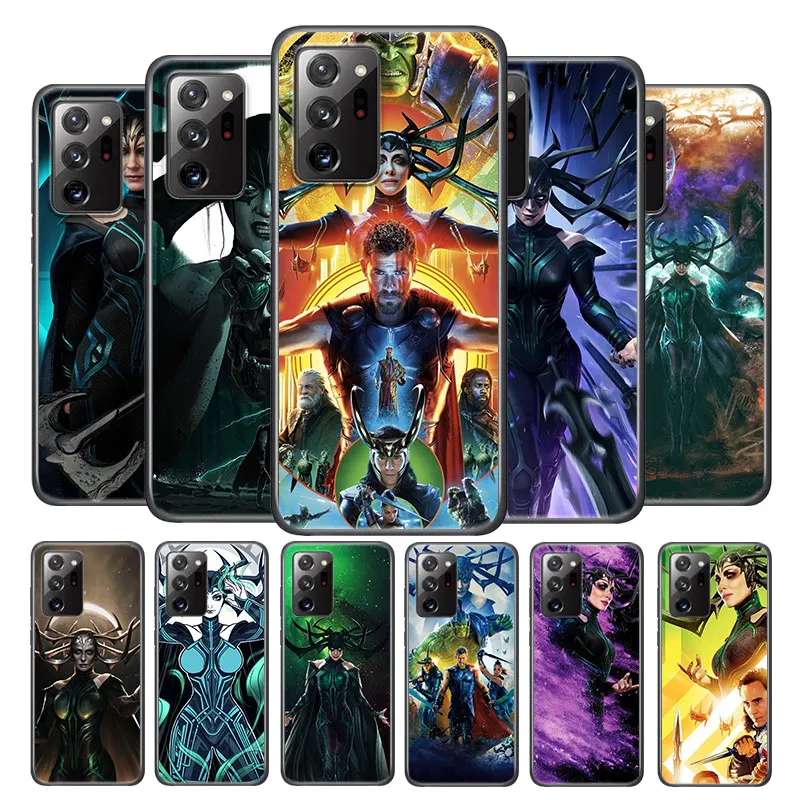 

Hela marvel cool for Samsung Note 20 Ultra Plus 10 9 8 F52 M62 M60 M31 M02 M01 Core Silicone Soft Black Phone Case
