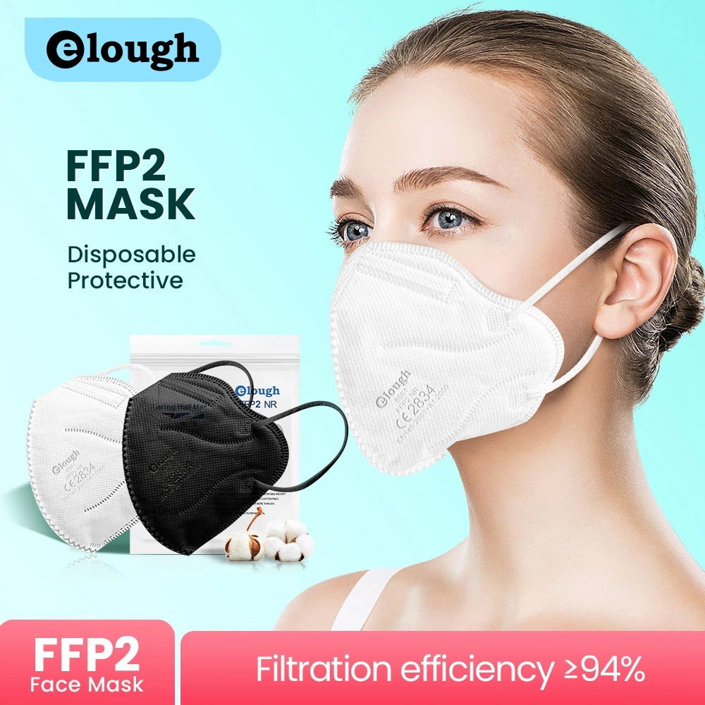 

10-100pcs ce ffp2 mascarillas kn95 mascherine ffp2 nere 5 layers black fpp2 masques ffp2 adulte approved fpp2 mascherina ffpp2