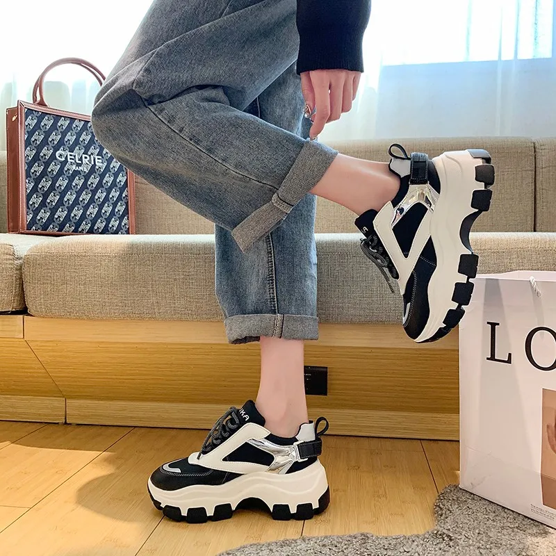 

Sneakers Women Casual Platform Shoes Fashion Designer Thick Bottom Ladies Trainers Vulcanized Shoes Women Chunky Sneakers Basket