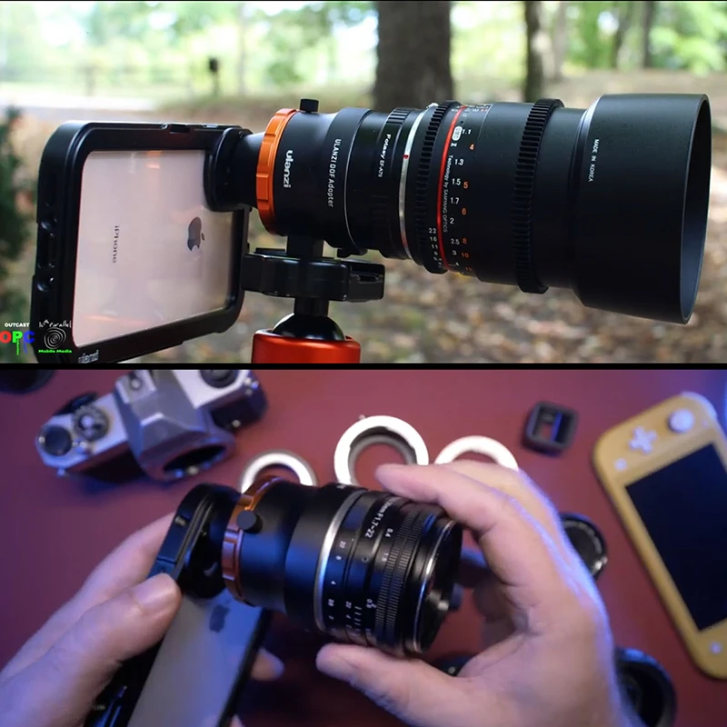 Ulanzi DOF крепление E DSLR камера полный рамки объектив адаптер клетка для iphone 11 Pro Max