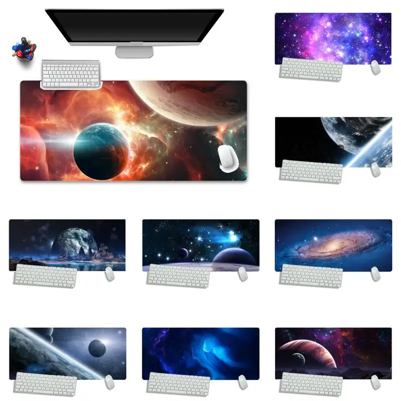

Universe Starry Sky Large Mouse pad PC mat Desk Table Protect Game Office Work Mouse Mat pad X XL Non-slip Laptop Cushion