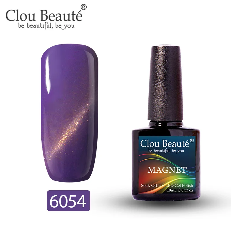 6054 Clou Beaute Гель-лак для кошачьих глаз 46 цветов маникюрный Декор гель лак для ногтей отмачиваемый лак для ногтей 10 мл Полупостоянный лак для ногтей - Цвет: 6054