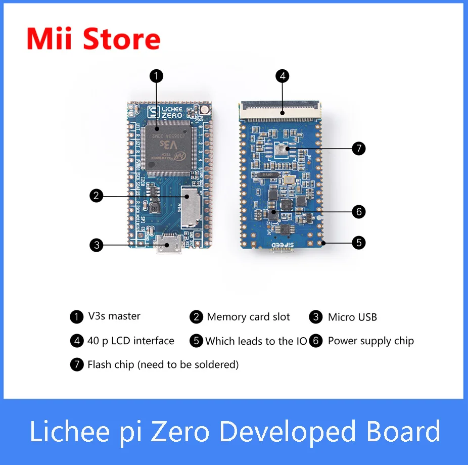 Sipeed Lichee pi Zero V3S Linux макетная мини-плата стартера | Компьютеры и офис