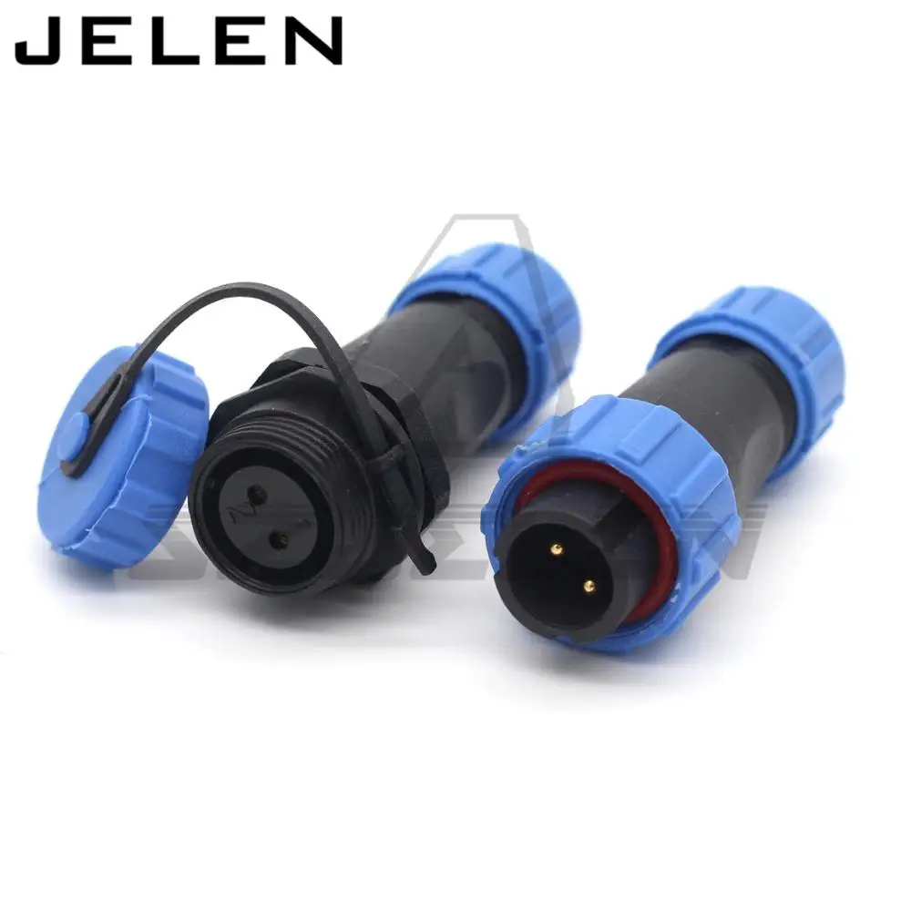 SP1310/P2 SP1311/S2 водонепроницаемый авиационный разъем 2pin светодиодный питания ip68|led
