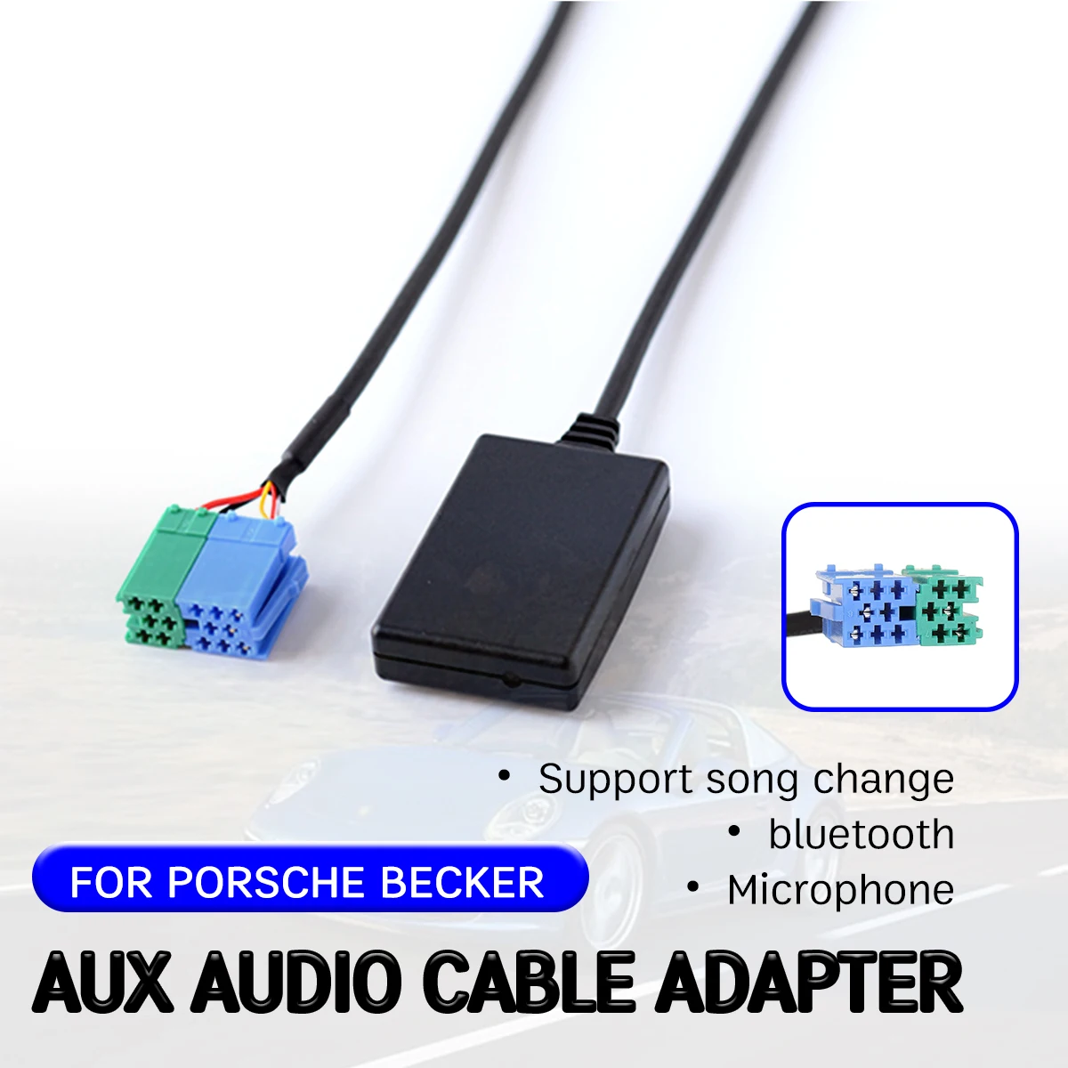 

Bluetooth Aux-ресивер для Porsche Becker Мексики Traffic Pro DTM Кабель-адаптер громкой связи Hifi aux модуль беспроводной интерфейс aux