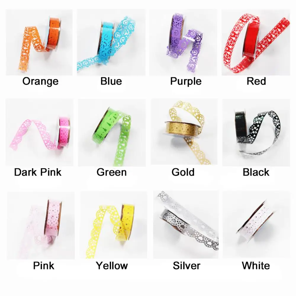 Кружевные цветочные ленты подарок скрапбукинг бумажная лента сделай сам