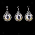 6 см2,4 дюйма для доставки прикорма и оснастки мини Рыбалка светильник небольшого осветительный светодиодный глубокое падение подводной глаз Форма Рыбалка