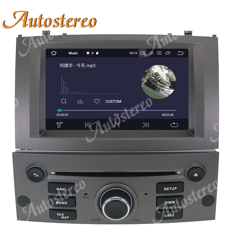 Android 10 0 4G автомобильный радиоприемник GPS-навигация для Peugeot 407 2004-2010 DVD
