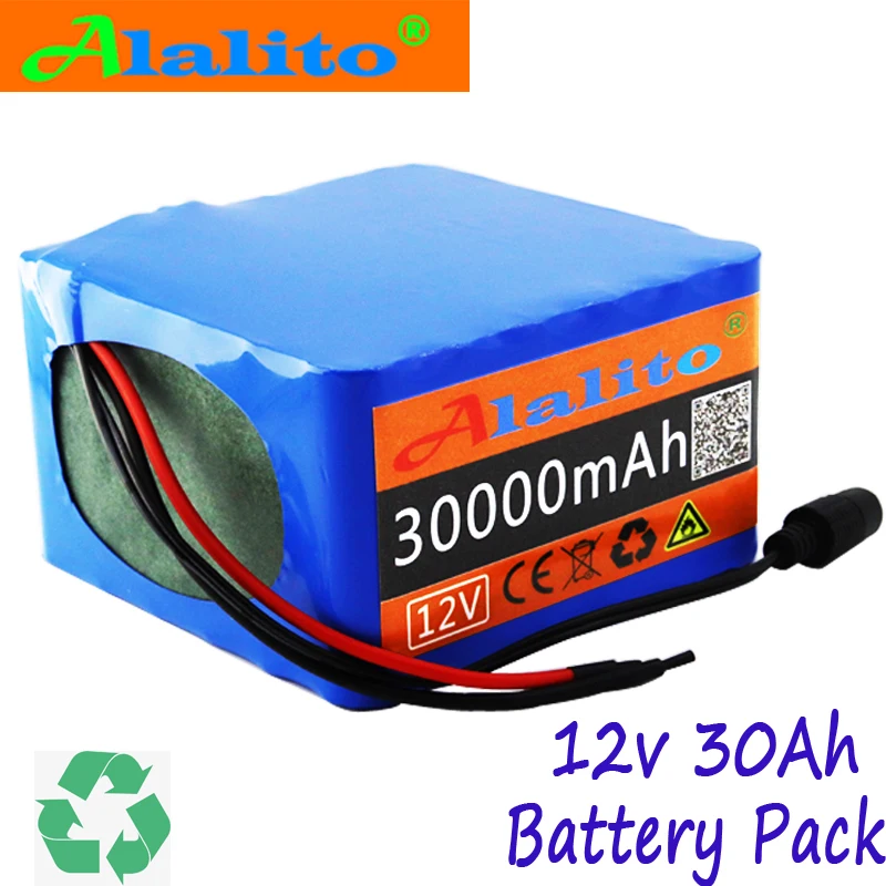 12V 30Ah 3S12P 12,6 V 30000mAh высоко-литиевый блок Питания Пакет для инвертора ксеноновая лампа Солнечный уличный свет экскурсионный автомобиль