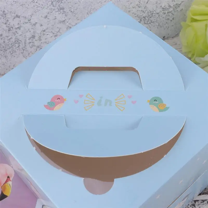 12pc 4 Inch Portable Cheese Cake Box Cute Unicorn Paper Candy Container DIY Gift Base Sweet Case Birthday Party Supplies | Дом и сад