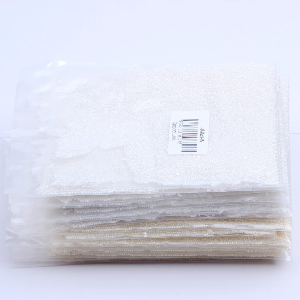 10000 шт 1 мм слоновая кость и белый мини без отверстия круглый искусственный жемчуг