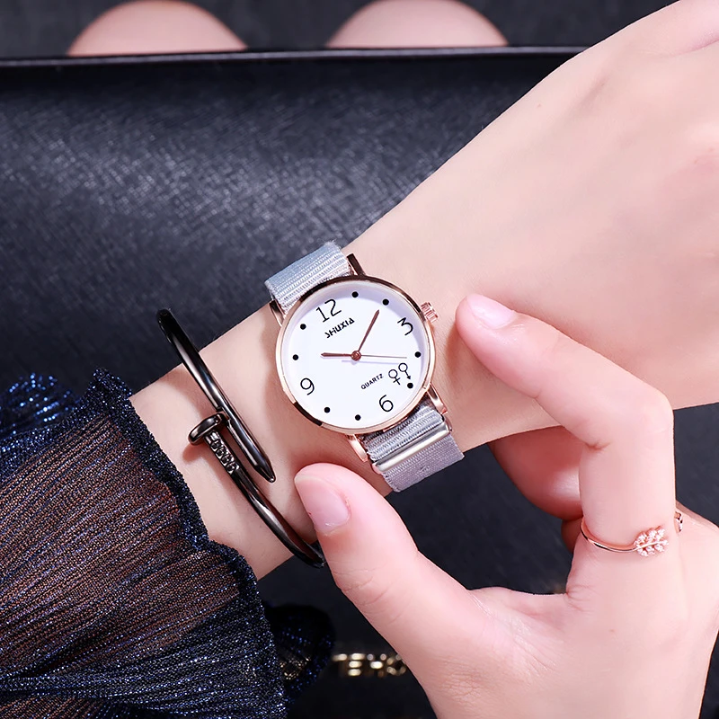 Нейлоновый ремешок для часов женские часы с маленьким циферблатом 32 мм модные