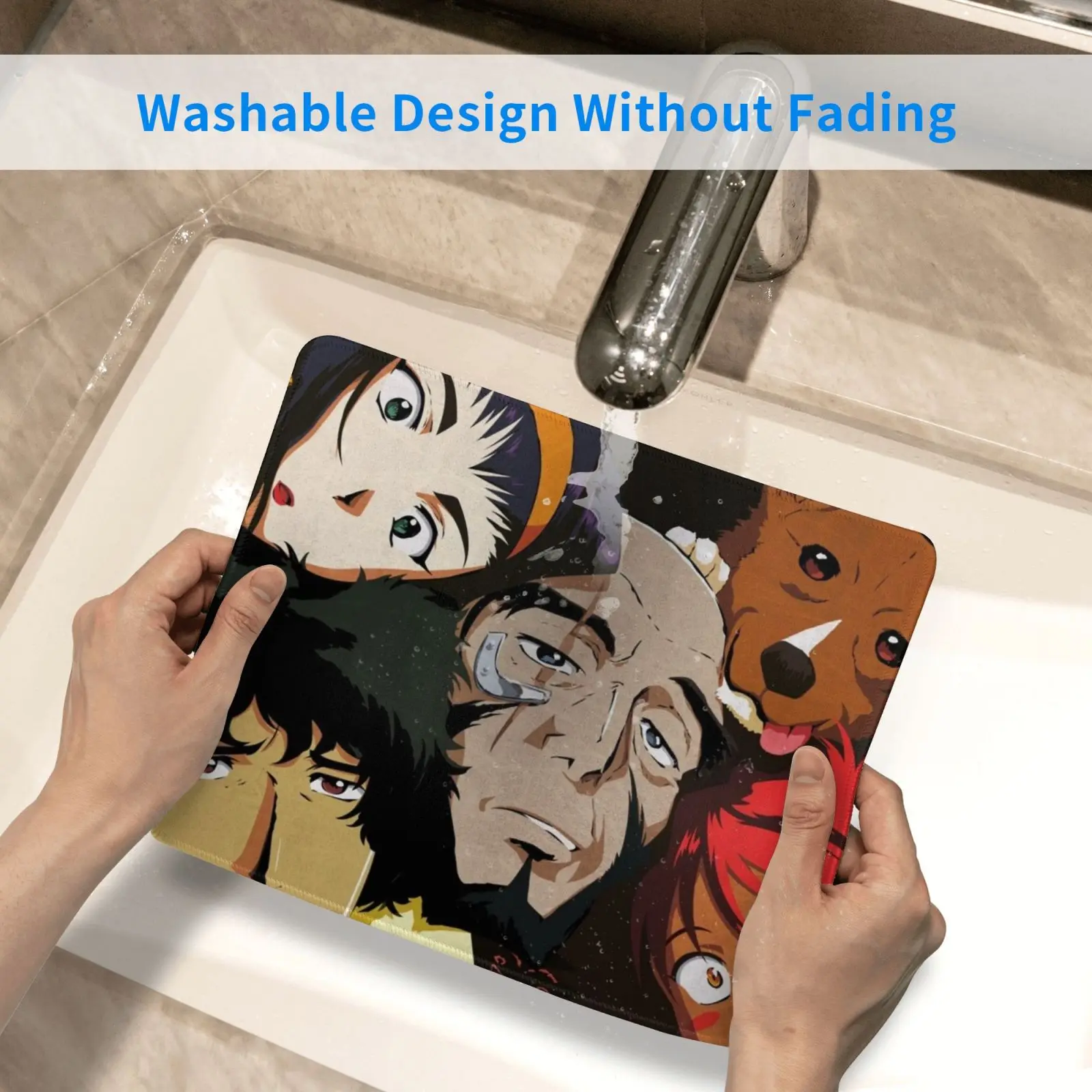 

See You Space Cowboy Mouse Pad DIY Print Cowboy Bebop Cowboy Bebop Anime Tv Japan Ed Spike Ein Faye Jet