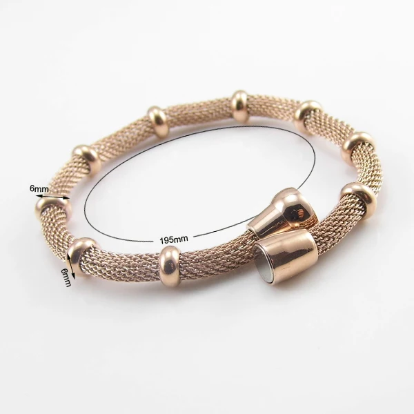 LOOKER модный браслет цепочка из розового золота ювелирный подарок магнитный