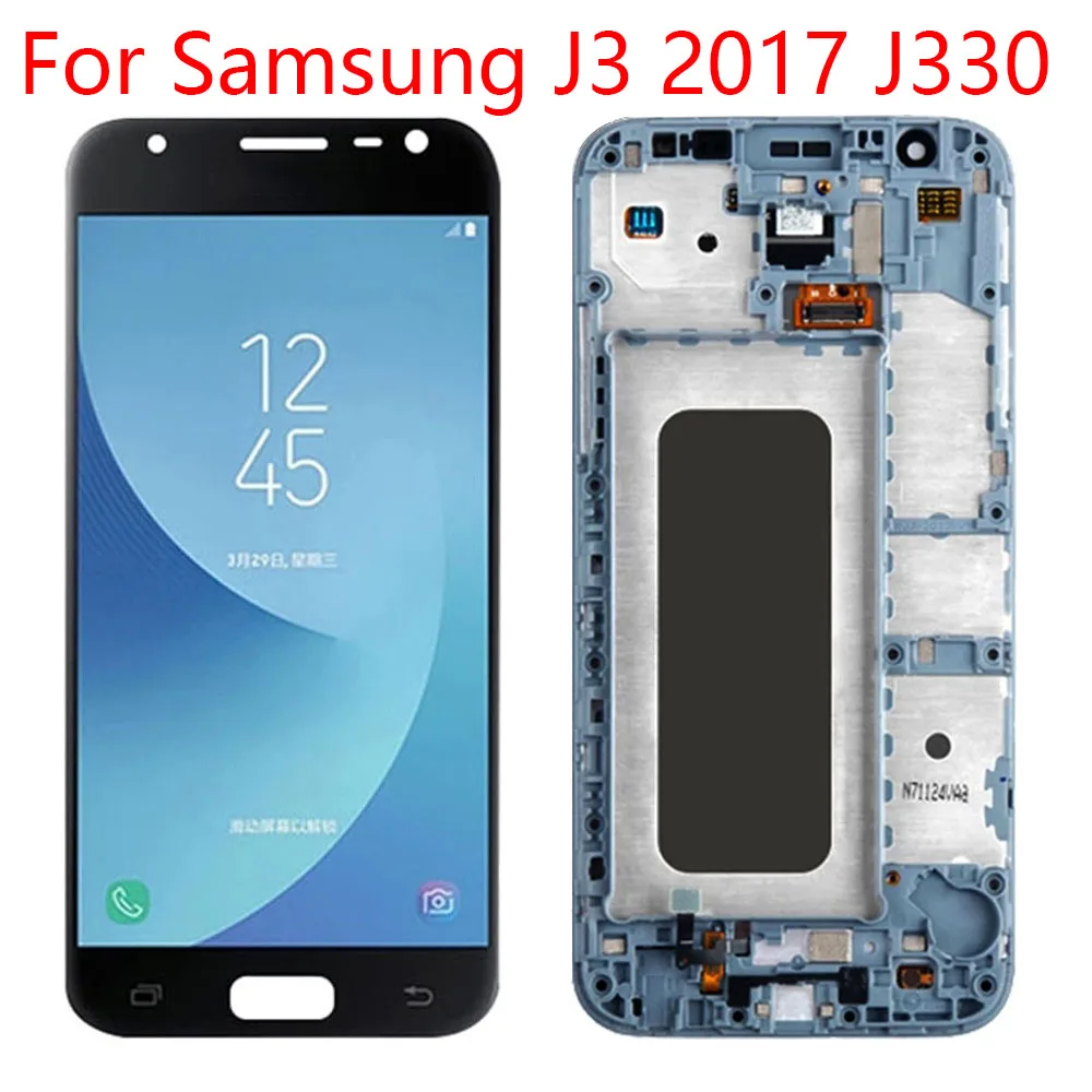ЖК-дисплей для J330 подходит Samsung Galaxy J3 2017 J330F/DS J330G/DS сенсорный экран дигитайзер в