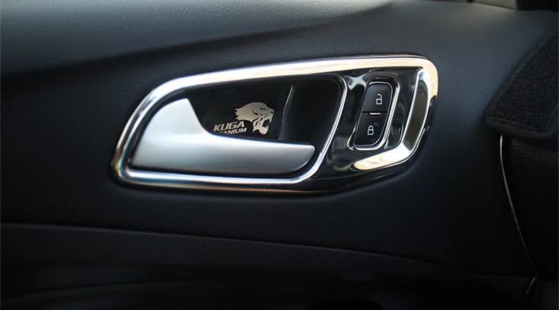 4 шт./компл. хромированная внутренняя отделка ручки дверной декоративная