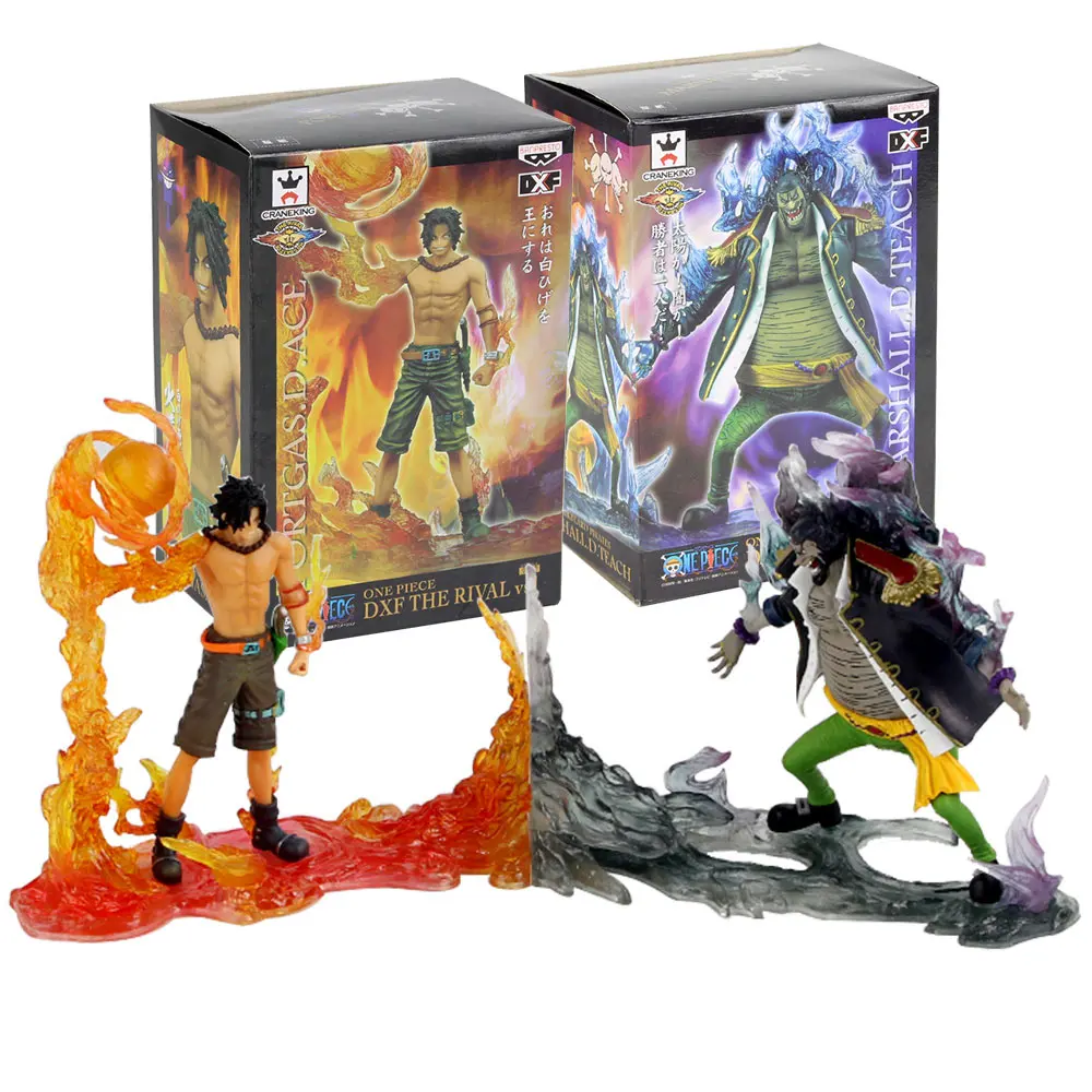 Фигурка аниме 15 см DXF Rival vs1 Portgas D Ace VS Marshall научить коллекции экшн фигурки