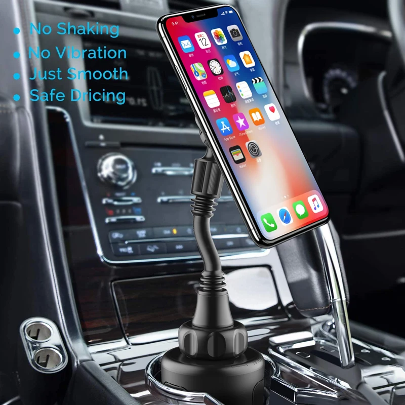 

XMXCZKJ Magnetic Car Phone Holder Long tube square Rotatable Car GPS Phone Mount Stand For IPhone 11 12 Samsung Xiaomi 11 Huawei