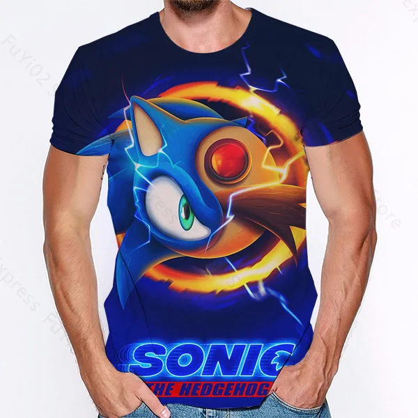 

Sonic Mens 3D Print Tees Boys 2020 Hot Sale Shirt Summer Mens Short Sleeve Tee Tops Teens Plus Size Short Sleeve Cool Style