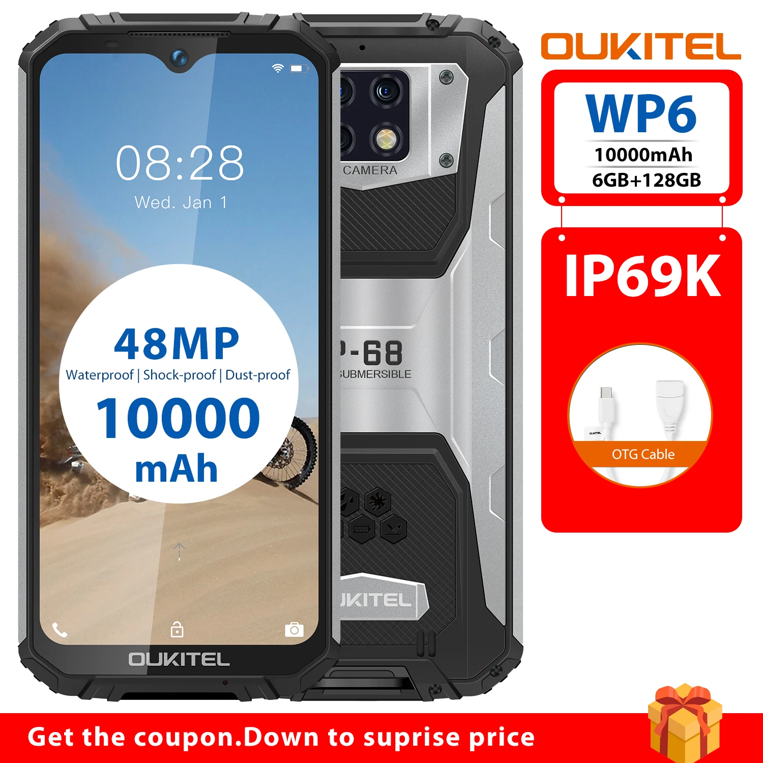 Смартфон OUKITEL WP6 6+128ГБ|Смартфоны| |