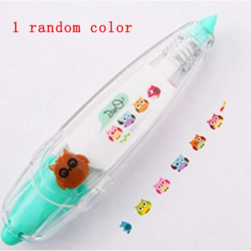 1Pcs Lace Correction Tape Animal Pattern Decorative &amp 15Pcs Colorful Zipper Mesh Pouches Rainbow Stripe Bag |