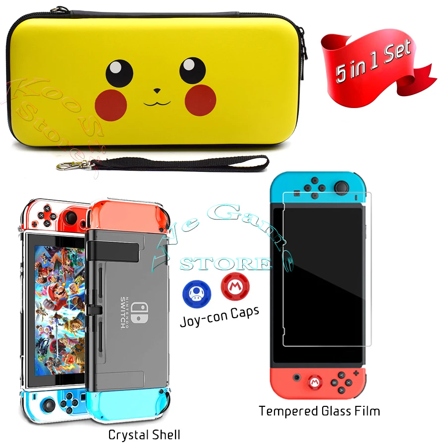 Чехол для Nintendo сумка путешествий с переключателем + стеклянная пленка экрана