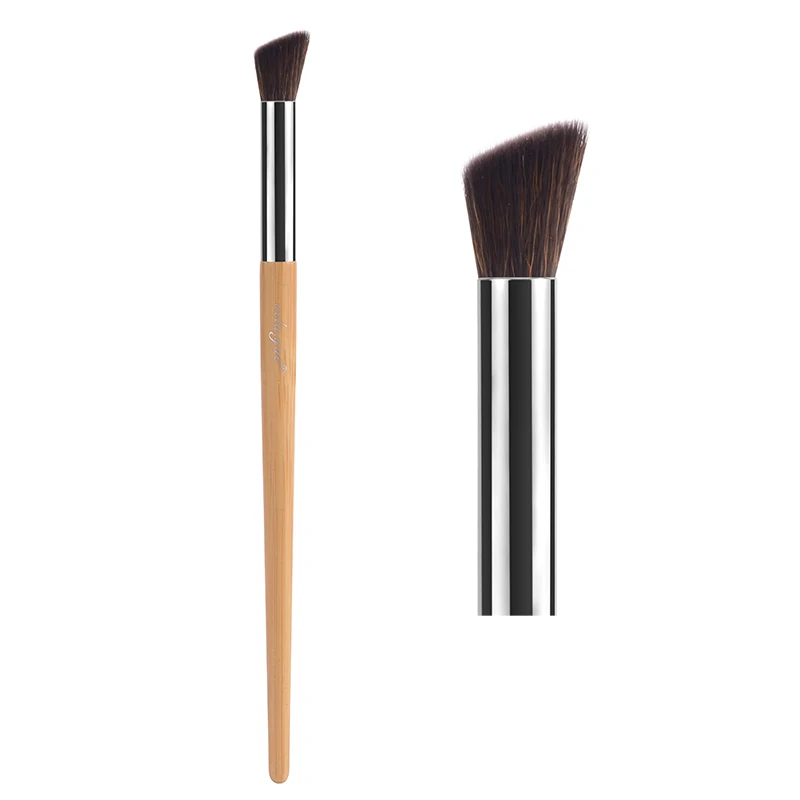 Angled Contour Vela. yue Pro кисти для макияжа лица, щек, глаз, губ, пудра, Тональная основа, тени, хайлайтер, контур, кисть для красоты, инструменты, бесплатно - Handle Color: Angled Contour