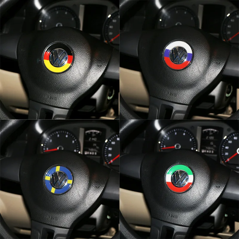 Эмблема рулевого колеса автомобиля подходит для 2011- VW Volkswagen golf 6 golf 7 POLO CC Tiguan PASSAT TOURAN Scirocco BEETLE