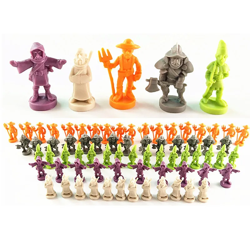 

super mini pvc figure model toy Mini sand table miniature model Dwarf Warrior Archer Wizard 60-70pcs/set