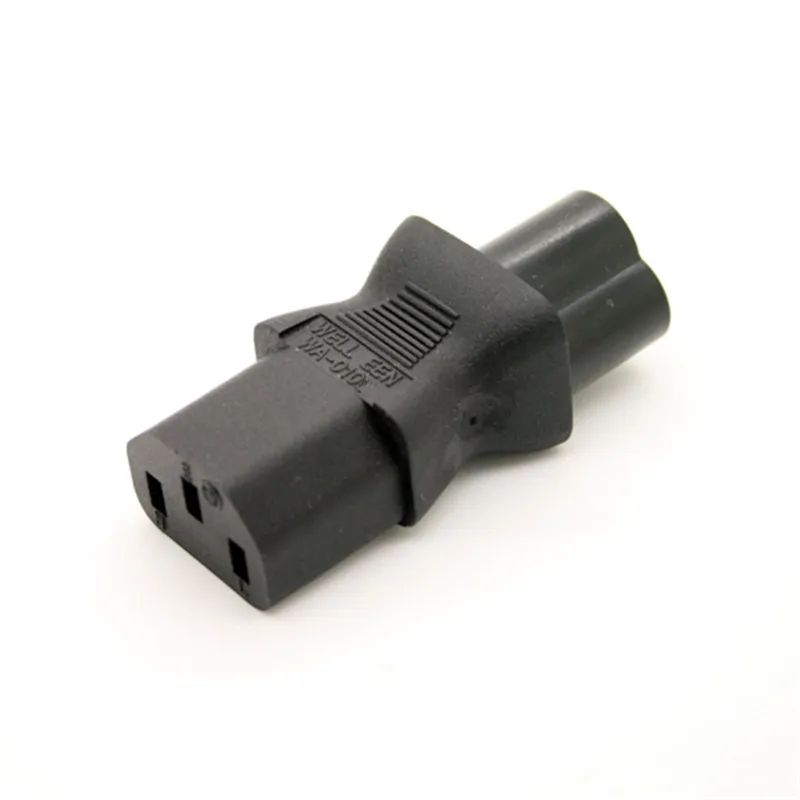 IEC 320 3 Pin C13 Female To C6 Male Cloverleaf Plug AC адаптер питания конвертер|adapter|adapter poweradapter female |