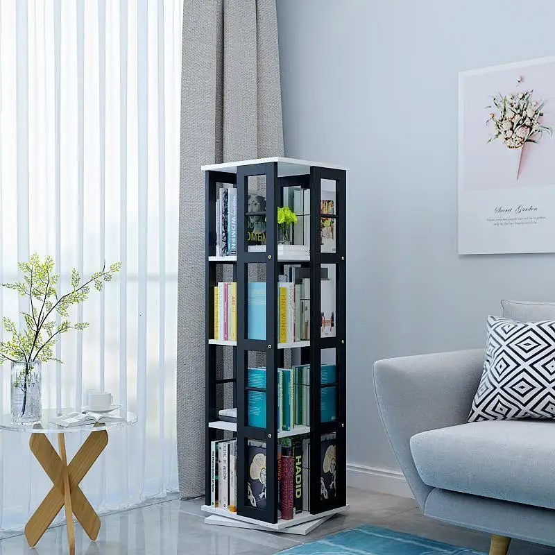 Детская книжная полка Dekoration Vitrina мебель потертая деревянная вращающаяся стойка