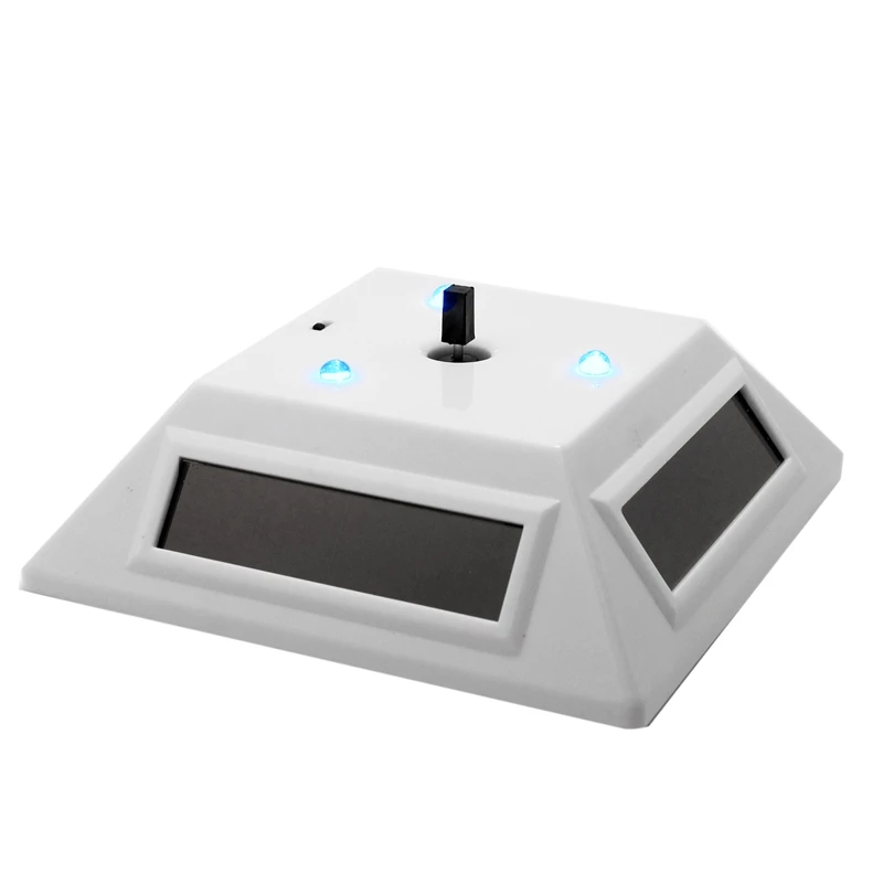 

Solar Rotating Display Stand with 7 Colored Lights Can Be Used for Watch Mobile Phone Jewelry Display/Shooting Props