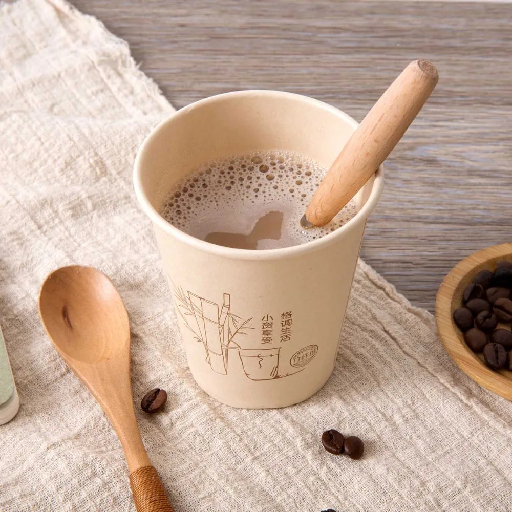 40/20 штук в упаковке экологически бамбуковое волокно Бумага чашки офисные